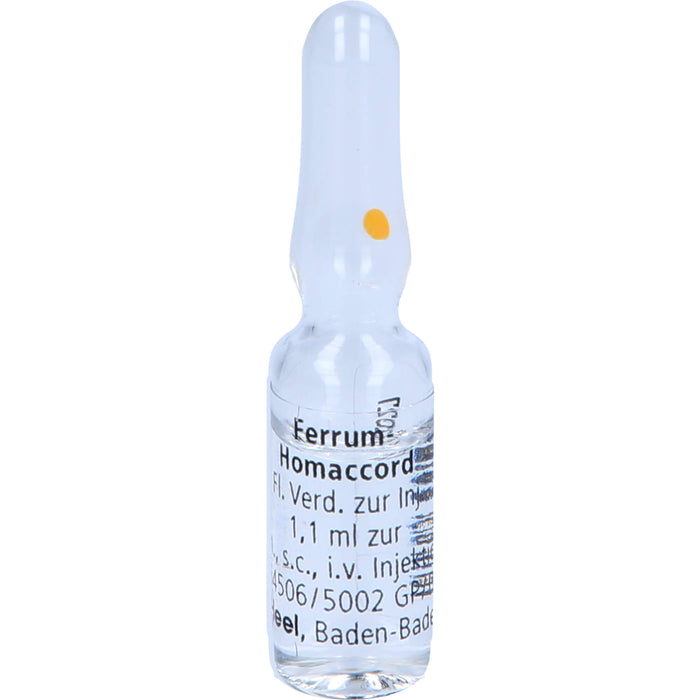 Ferrum-Homaccord flüssige Verdünnung, 10 pc Ampoules