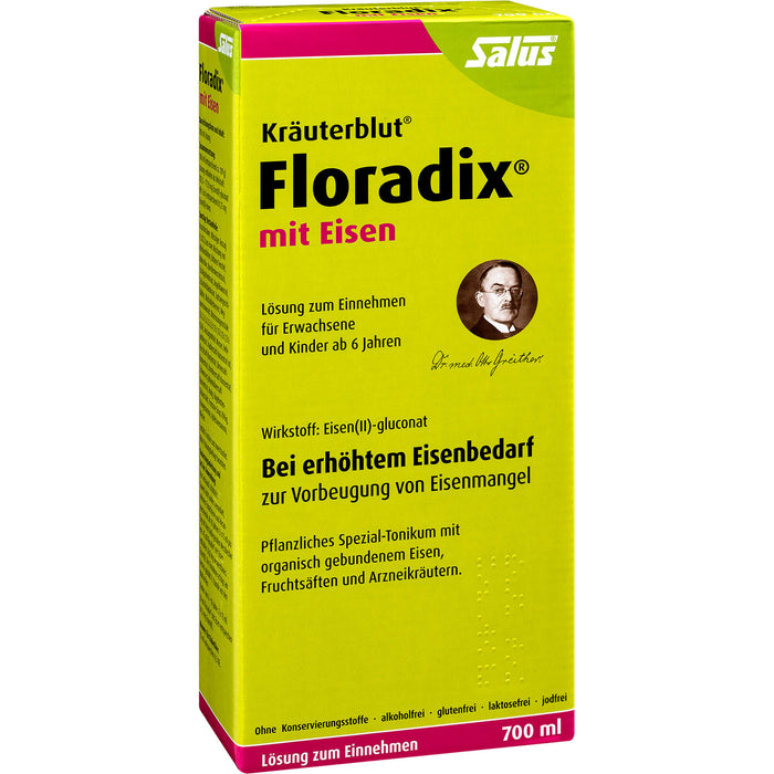 Floradix mit Eisen Lösung, 700 ml Solution