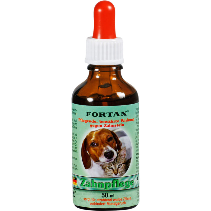 FORTAN Zahnpflege für Hunde & Katze, 50 ml Lösung