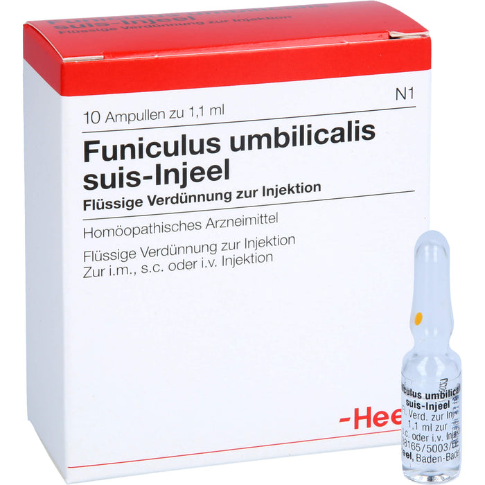 Heel Funiculus umbilicalis suis-Injeel flüssige Verdünnung zur Injektion, 10 pc Ampoules