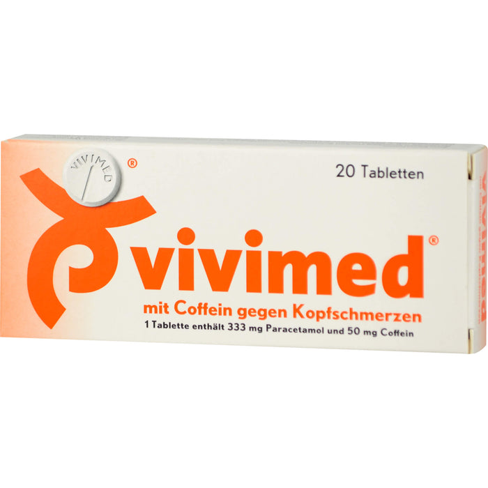 vivimed mit Coffein gegen Kopfschmerzen Tabletten, 20 St. Tabletten