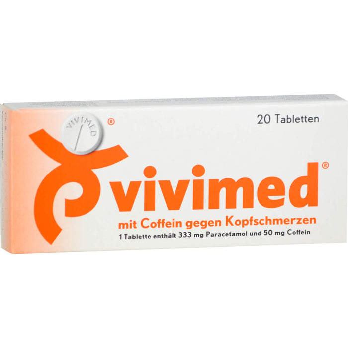 vivimed mit Coffein gegen Kopfschmerzen Tabletten, 20 pcs. Tablets