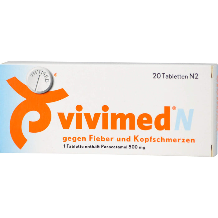 vivimed N gegen Fieber und Kopfschmerzen, 20 pcs. Tablets