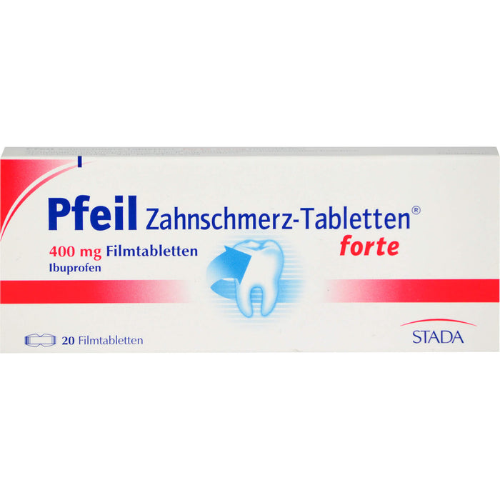 Pfeil Zahnschmerz-Tabletten forte 400 mg Ibuprofen, 20 St. Tabletten