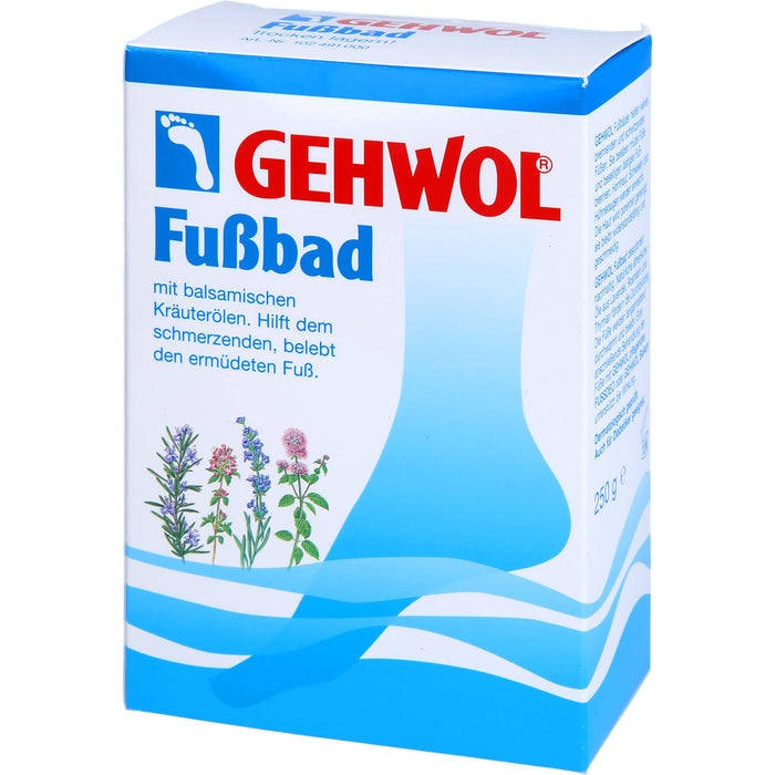 GEHWOL Fußbad mit balsamischen Kräuterölen belebt müde Füße, 250 g Badezusatz