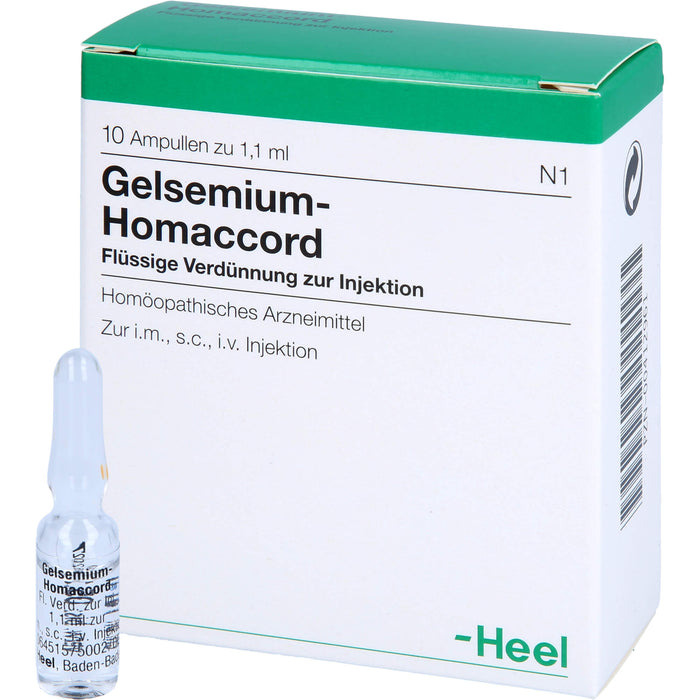 Gelsemium-Homaccord flüssige Verdünnung, 10 pc Ampoules