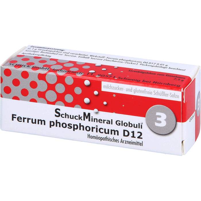 Schuckmineral Globuli 3 Ferrum phosphoricum D12, 7.5 g Globuli