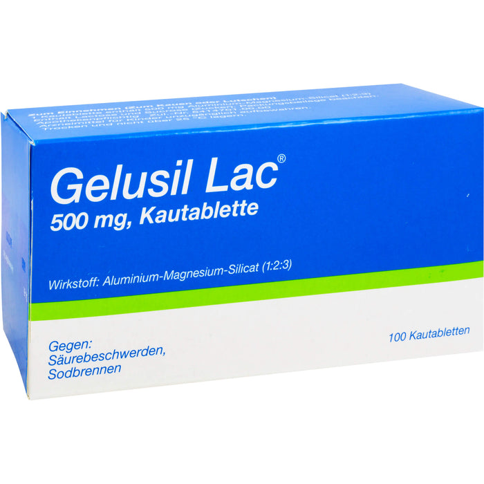 Gelusil Lac Kautabletten gegen Säurebeschwerden, Sodbrennen, 100 pc Tablettes