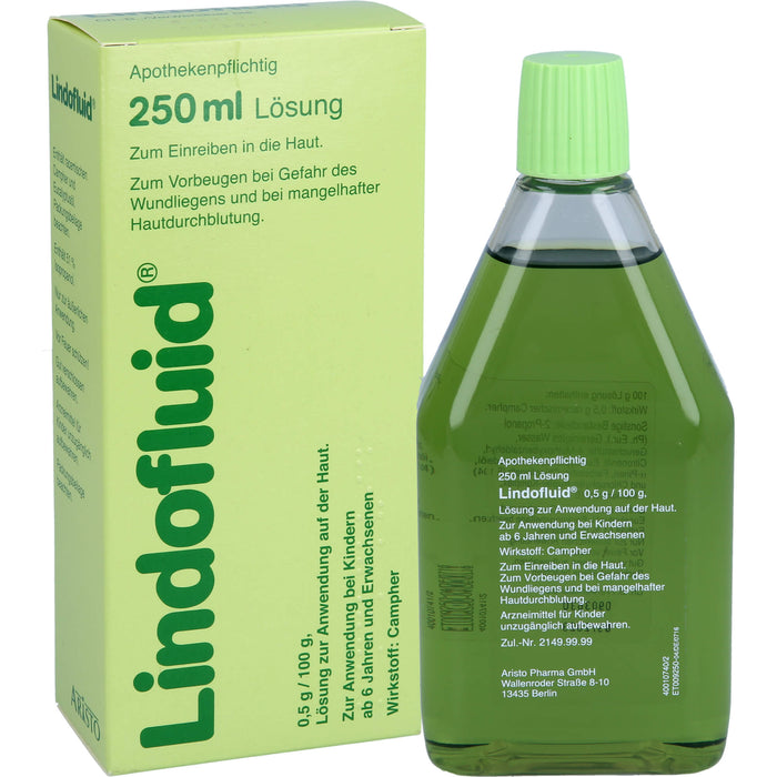 Lindofluid Lösung bei Gefahr des Wundliegens sowie mangelhafter Hautdurchblutung, 250 ml Lösung