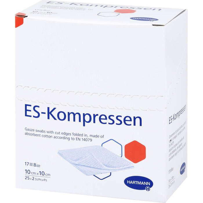 HARTMANN ES-Kompressen steril 10 x 10 cm 8fach, 10 pc Compresses