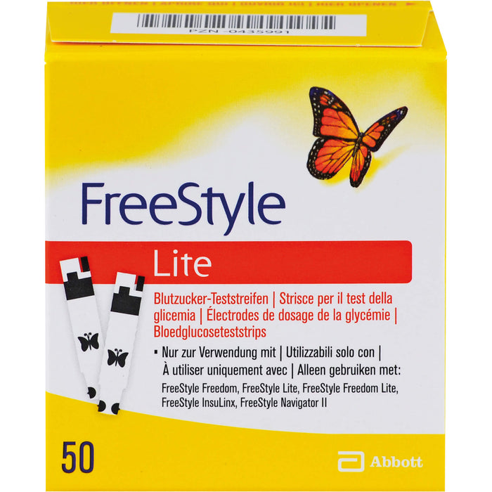 FreeStyle Lite Teststreifen ohne Codieren, 50 St. Teststreifen