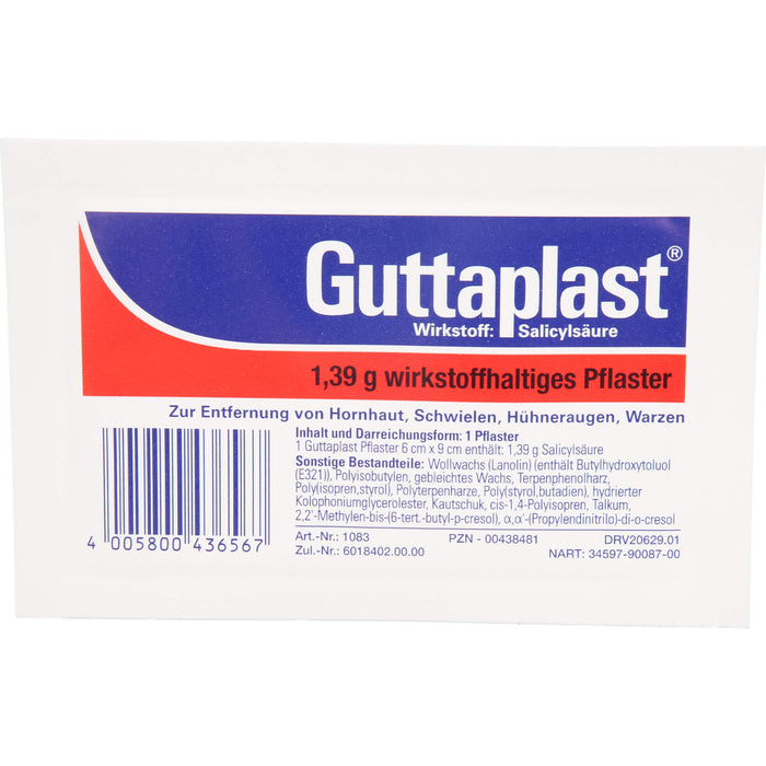 Guttaplast 6 cm x 9 cm Pflaster, 1 St. Pflaster