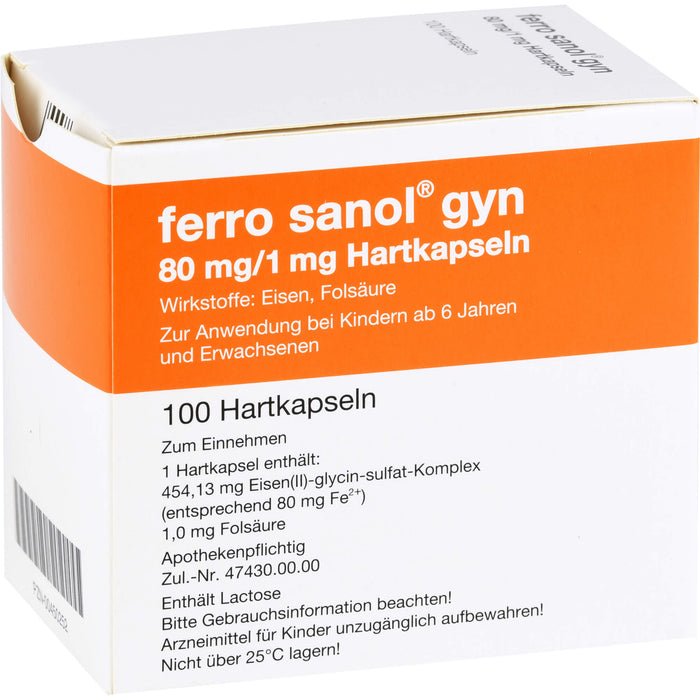 ferro sanol gyn Hartkapseln, 100 pcs. Capsules