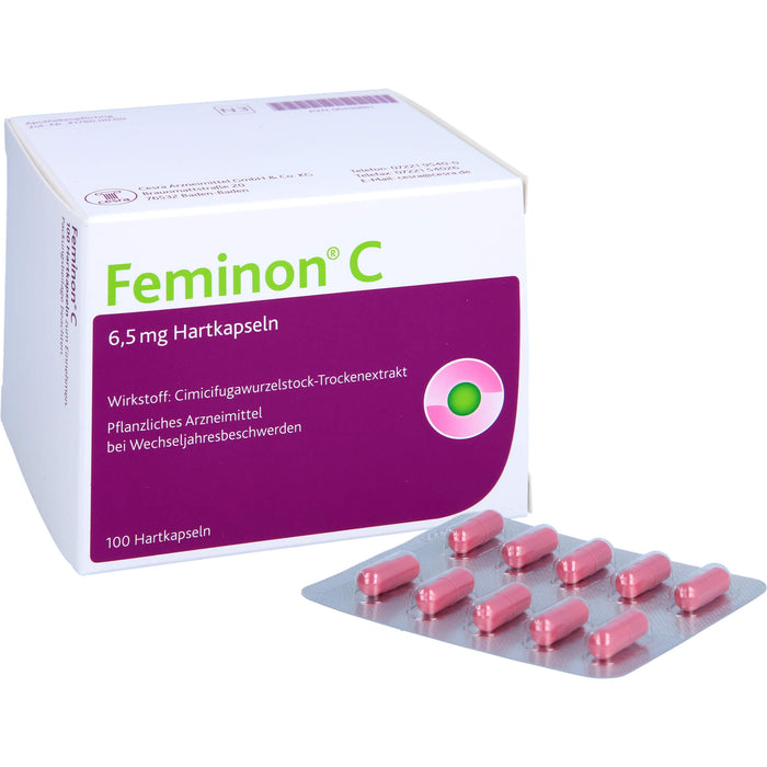 Feminon C Kapseln bei Wechseljahresbeschwerden, 100 pcs. Capsules