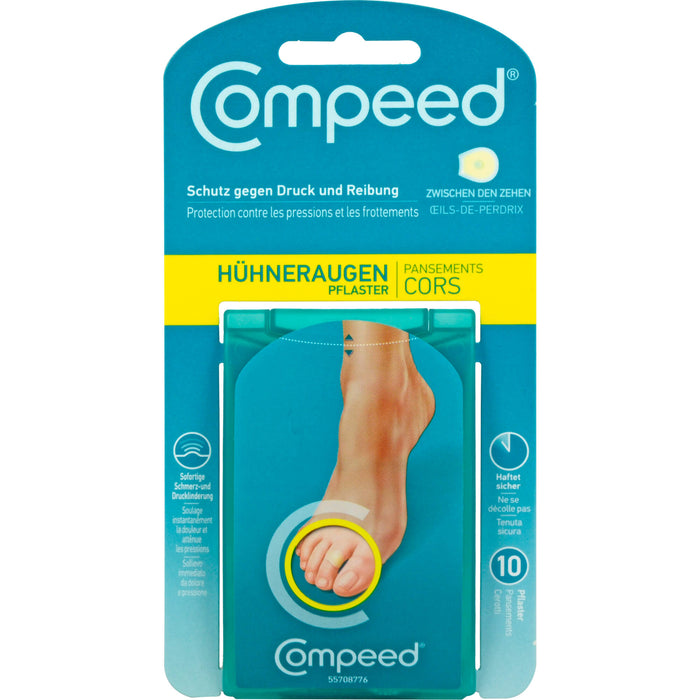 Compeed Hühneraugen-Pflaster gegen Druck und Reibung, 10 pcs. Patch