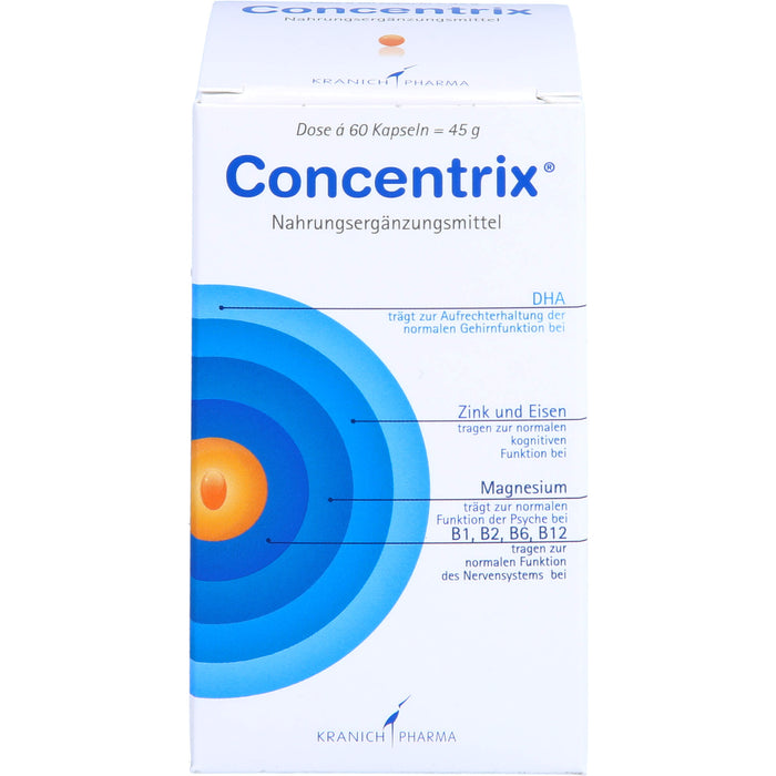 Concentrix Kapseln für Konzentration und Aufmerksamkeit, 60 pcs. Capsules