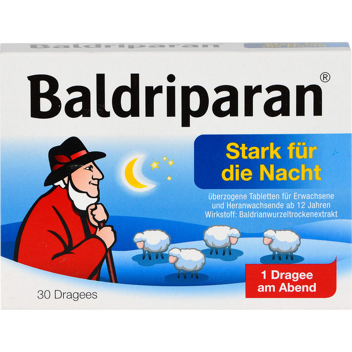 Baldriparan Stark für die Nacht Dragees, 30 St. Tabletten