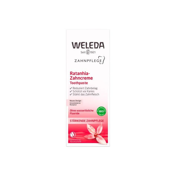 WELEDA Ratanhia-Zahncreme, 75 ml Zahncreme