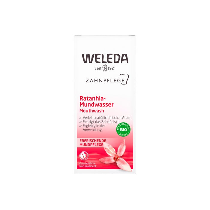 WELEDA Ratanhia-Mundwasser, 50 ml Lösung