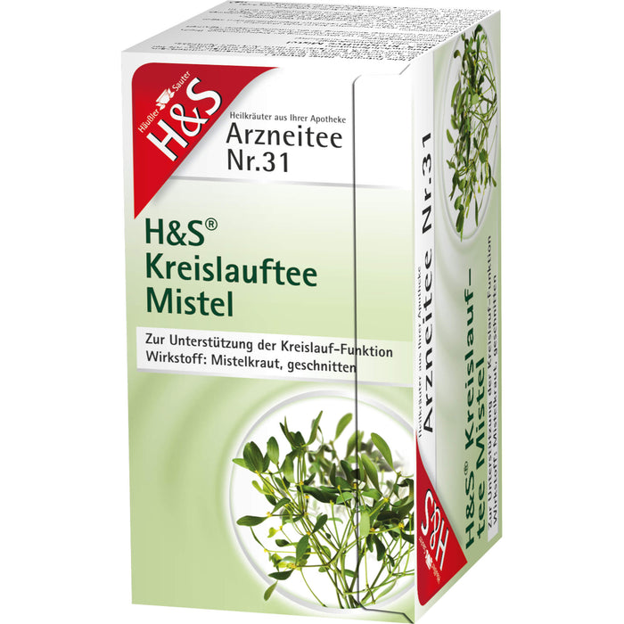 H&S Kreislauftee Mistel, 20 pcs. Filter bag