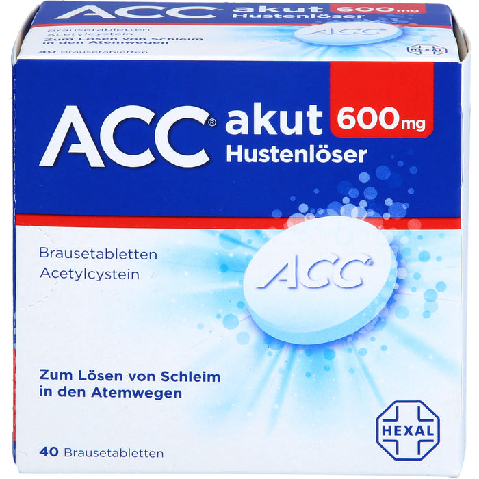 ACC akut 600 mg Hustenlöser Brausetabletten, 40 pcs. Tablets