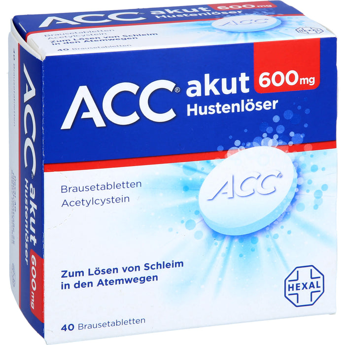 ACC akut 600 mg Hustenlöser Brausetabletten, 40 pc Tablettes