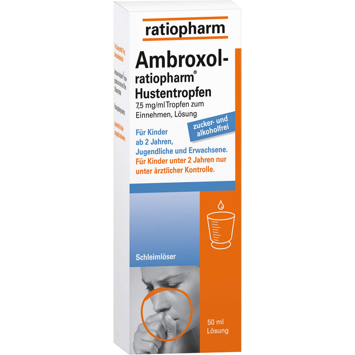 Ambroxol-ratiopharm Hustentropfen, 50 ml Lösung