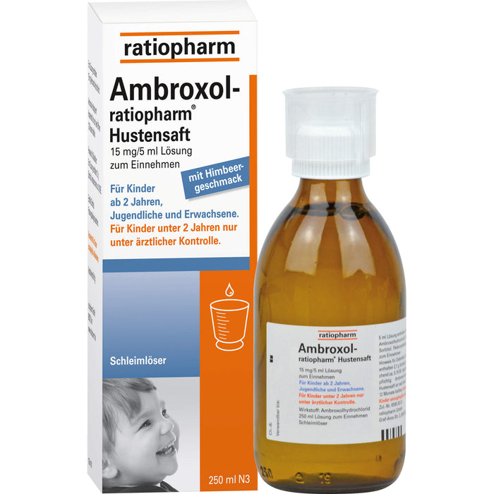 Ambroxol-ratiopharm Hustensaft Schleimlöser, 250 ml Lösung