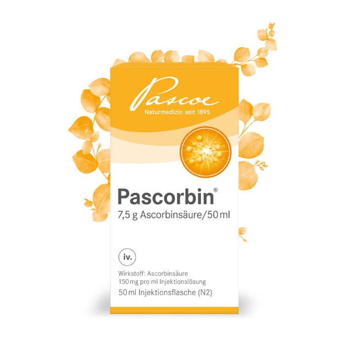 Pascoe Pascorbin Injektionslösung bei Vitamin-C-Mangel, 50 ml Lösung