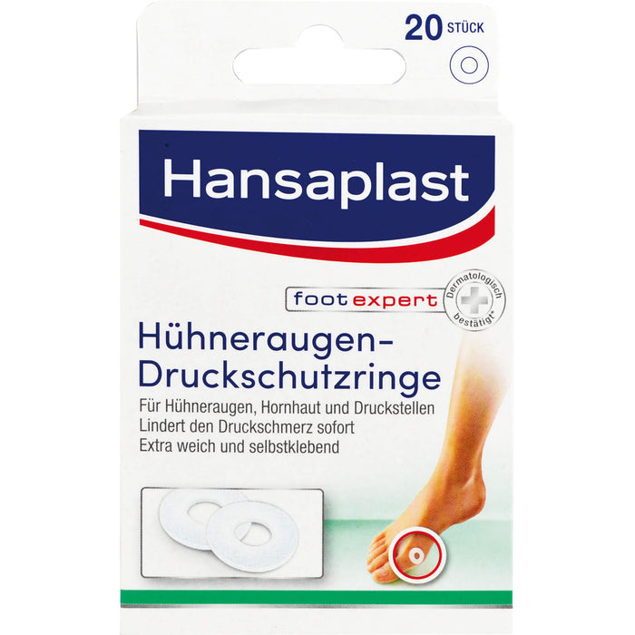 Hansaplast Hühneraugen-Druckschutzringe, 20 pc Pansement