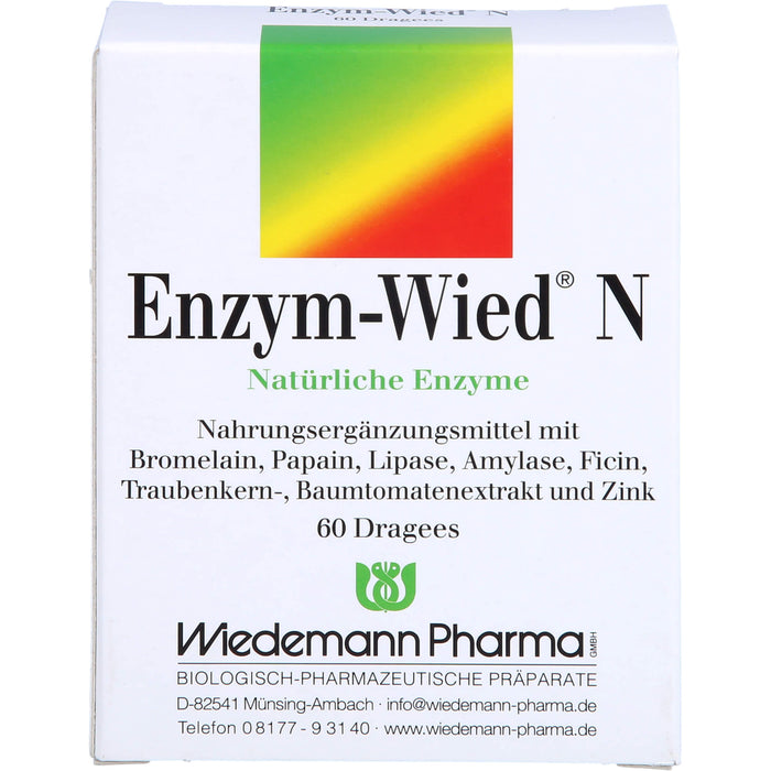 Enzym-Wied N natürliche Enzyme Dragees, 60 pc Tablettes