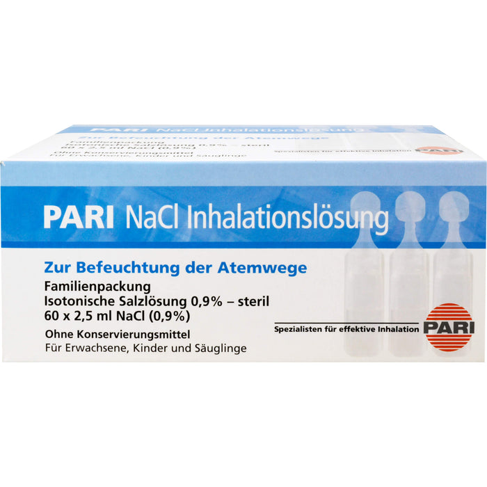 PARI NaCl Inhalationslösung, 60 St. Ampullen