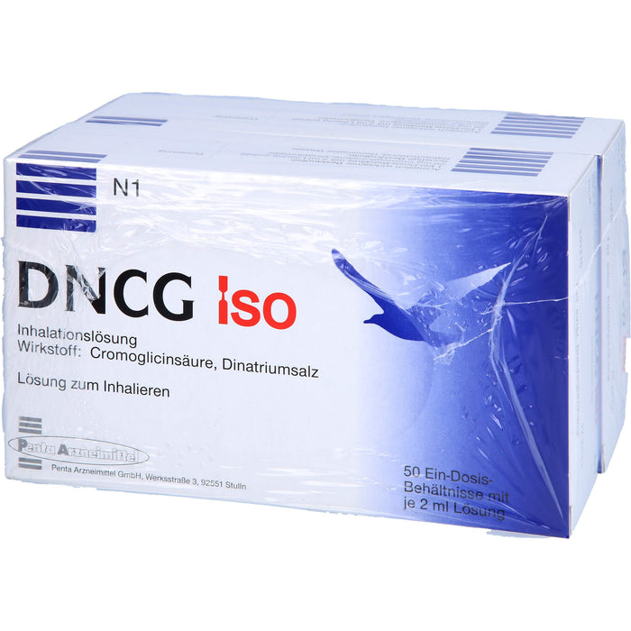 DNCG Iso Inhalationslösung zur Vorbeugung asthmatischer Beschwerden, 100 pcs. Ampoules