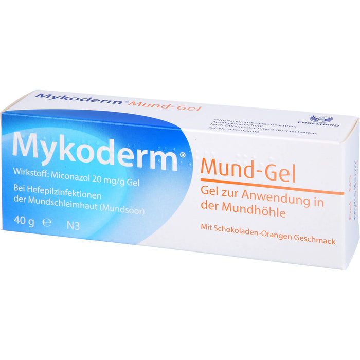 Mykoderm Mund-Gel mit Schokoladen-Orangen-Geschmack, 40 g Gel