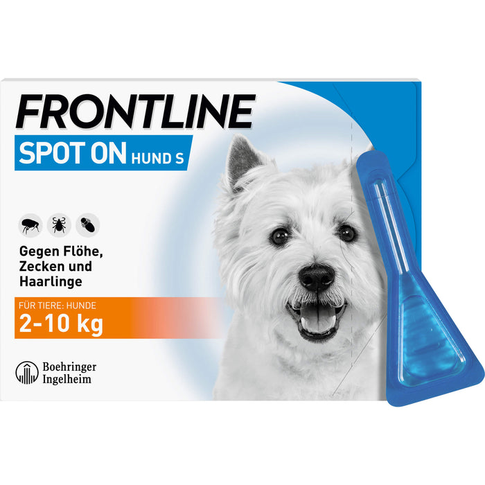 FRONTLINE Spot on Hund S Pipetten gegen Flöhe, Zecken und Haarlinge, 3 St. Ampullen