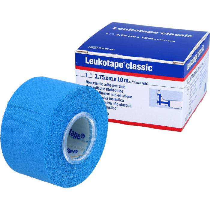 Leukotape Classic 3,75 cm x 10 m blau unelastische Klebebinde, 1 pcs. Pack