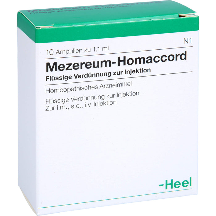 Mezereum-Homaccord flüssige Verdünnung, 10 pc Ampoules