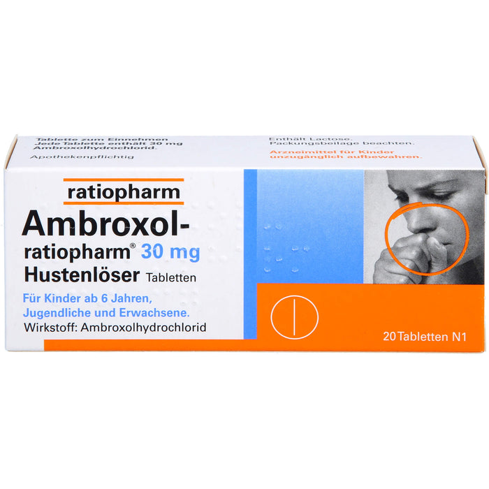 Ambroxol-ratiopharm 30 mg Hustenlöser Tabletten, 20 St. Tabletten