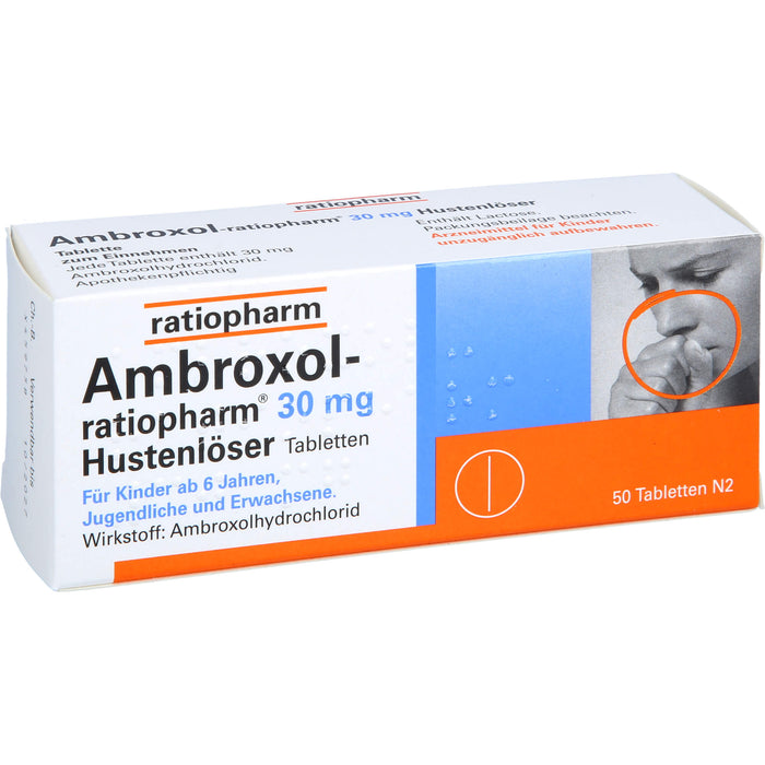 Ambroxol-ratiopharm 30 mg Hustenlöser Tabletten, 50 pcs. Tablets