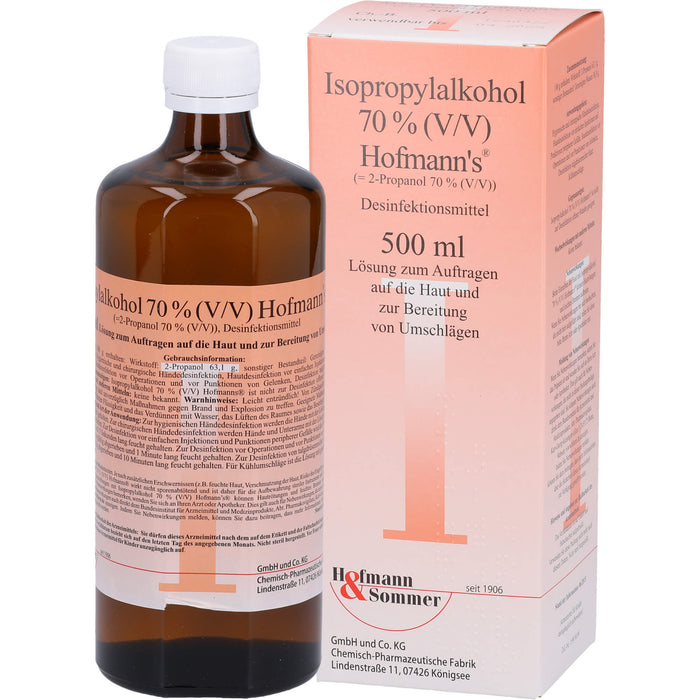 Isopropylalkohol 70% Hofmann's, 500 ml Solution