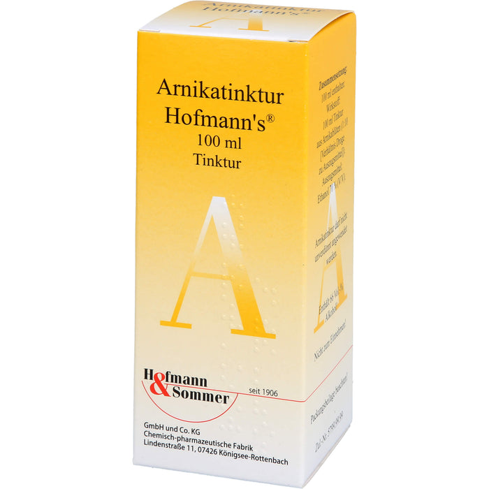 Arnikatinktur Hofmanns bei äußerlichen, stumpfen Verletzungen, 100 ml Solution