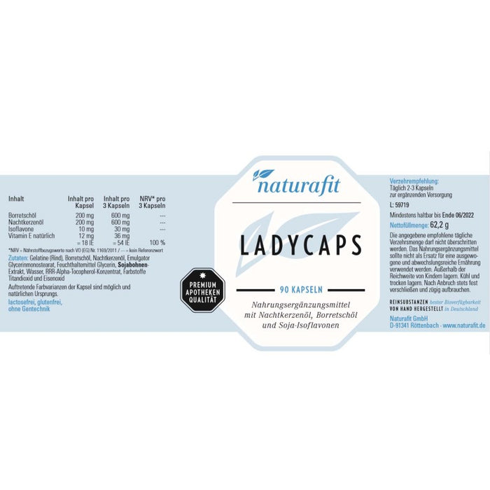 naturafit Ladycaps Kapseln, 90 pcs. Capsules