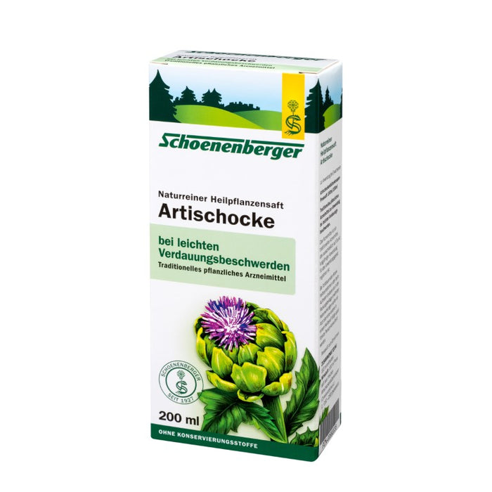 Schoenenberger Artischocke naturreiner Heilpflanzensaft, 200 ml Lösung