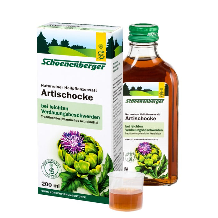 Schoenenberger Artischocke naturreiner Heilpflanzensaft, 200 ml Solution