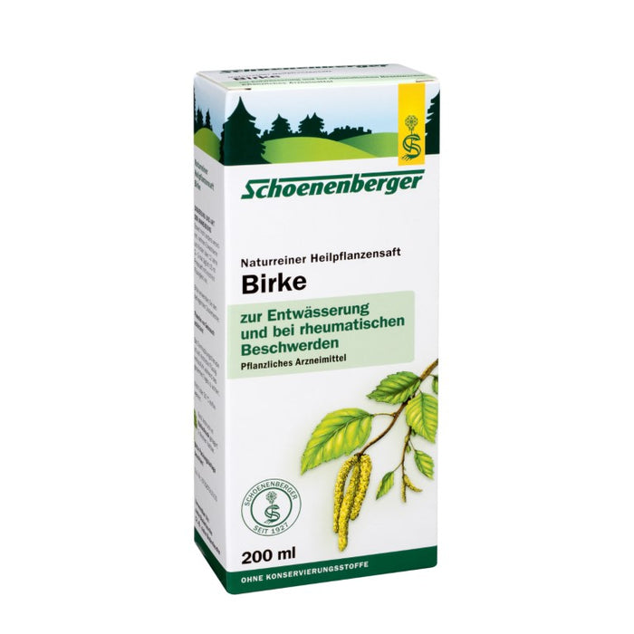 Schoenenberger Naturreiner Heilpflanzensaft Birke, 200 ml Solution