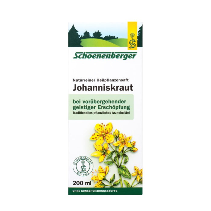 Schoenenberger Johanniskraut naturreiner Heilpflanzensaft, 200 ml Solution