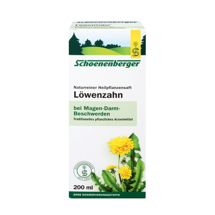 Schoenenberger Löwenzahn naturreiner Heilpflanzensaft, 200 ml Solution