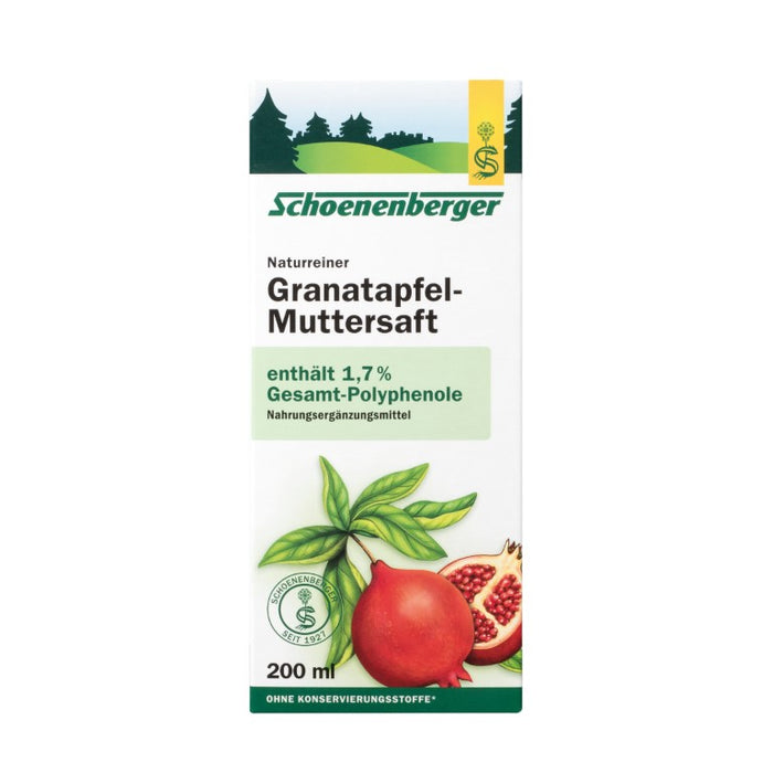 Schoenenberger Naturreiner Granatapfel-Muttersaft, 200 ml Solution