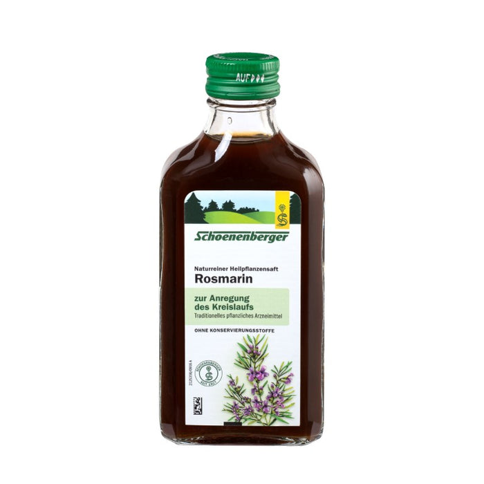 Schoenenberger Naturreiner Heilpflanzensaft Rosmarin, 200 ml Solution