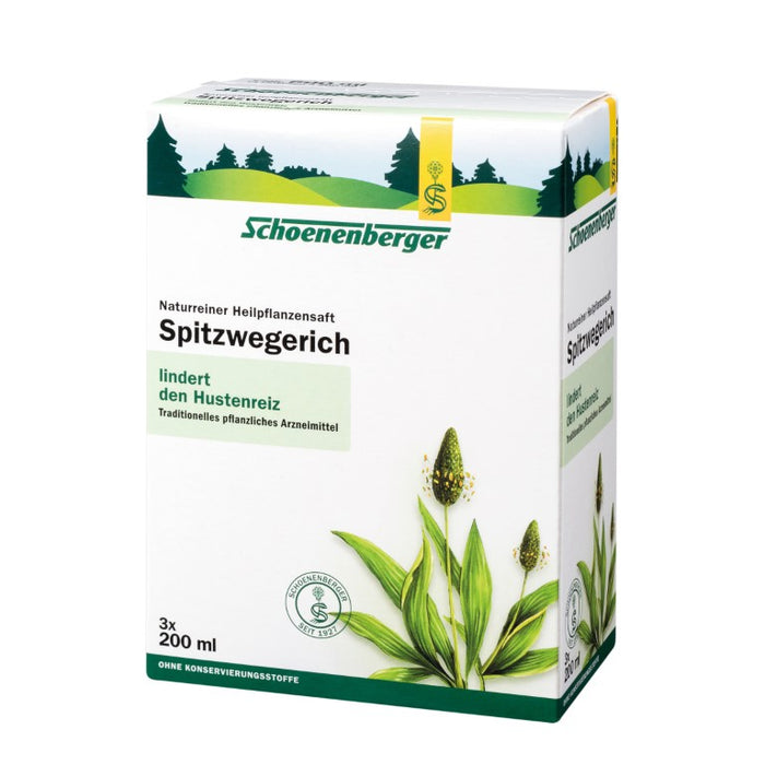 Schoenenberger Spitzwegerich naturreiner Heilpflanzensaft, 600 ml Solution